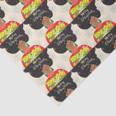 Papier Mousseline Joyeux Noël, Femme noire, Sweat brillant Cadeau (Détail)