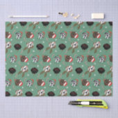 Papier Mousseline Joyeux Noël Grands Chiens Danois (Artisanat)