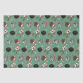 Papier Mousseline Joyeux Noël Grands Chiens Danois (Recto)