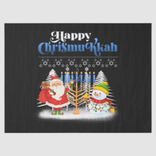 Papier Mousseline Joyeux Noël juif Chrismukkah Hanoukka