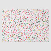 Papier Mousseline Joyeux Noël mignon Doodle Motif Whimsical (Recto)