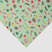 Papier Mousseline Joyeux Noël mignon Doodle Motif Whimsical (Détail)