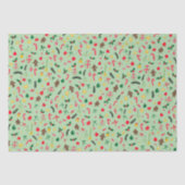 Papier Mousseline Joyeux Noël mignon Doodle Motif Whimsical (Recto)