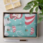 Papier Mousseline Joyeux Noël Moderne Parachute Père Noël (Cadeau)