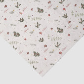 Papier Mousseline Joyeux Noël Muted Holly Foliage Holiday (Détail)