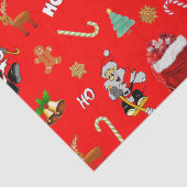 Papier Mousseline Joyeux Noël Nice Naughty 25 décembre Noël (Détail)