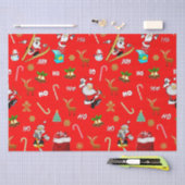 Papier Mousseline Joyeux Noël Nice Naughty 25 décembre Noël (Artisanat)