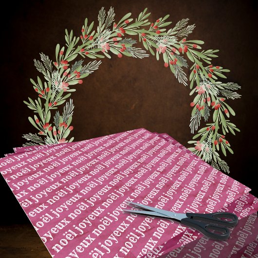 Papier Mousseline Joyeux Noël Noël