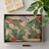 Papier Mousseline Joyeux Noël Père Noël classique antique (Cadeau)