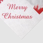Papier Mousseline Joyeux Noël Père Noël Salutation (Détail)