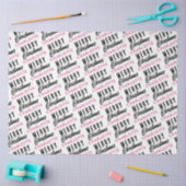 Papier Mousseline Joyeux Noël personnalisé Nom rose tendance (Artisanat)