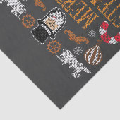 Papier Mousseline Joyeux Noël Steampunk Noël Vilain Noël (Détail)