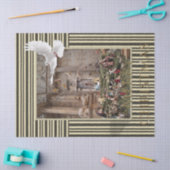 Papier Mousseline Joyeux Noël Tissu Papier Jésus Nativité (Artisanat)