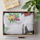 Papier Mousseline Joyeux Noël Tissu Papier Snowman Penguin (Cadeau)