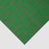 Papier Mousseline Joyeux Noël vert (Détail)