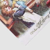 Papier Mousseline Joyeux Noël vintage (Détail)