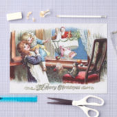 Papier Mousseline Joyeux Noël vintage (Artisanat)