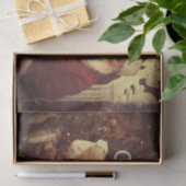 Papier Mousseline Joyeux Noël Vintage Père Noël (Cadeau)