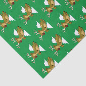 Papier Mousseline Joyeux Noël Volant Rudolph Renne à nez rouge (Détail)