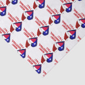 Papier Mousseline Joyeux Noël, Ya'll - Texas Père Noël (Détail)