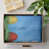 Papier Mousseline Joyeux Oeufs de Pâques colorés (Cadeau)