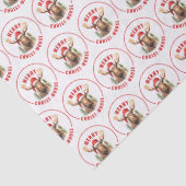 Papier Mousseline Joyeux orignal de Noël (Détail)