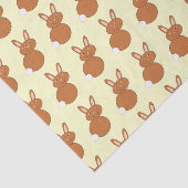 Papier Mousseline Joyeux papier tissu lapin de Pâques (Détail)