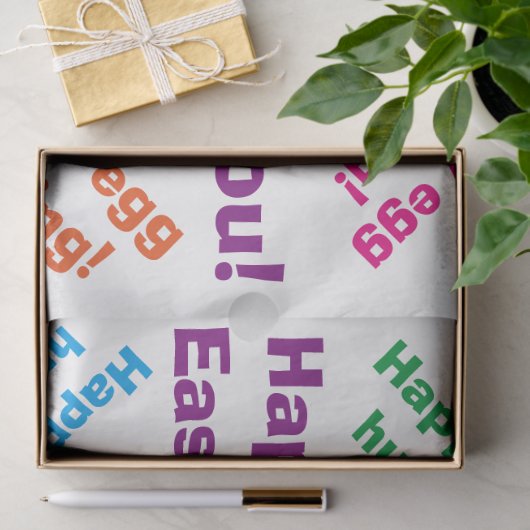 Papier Mousseline Joyeux Pâques Joyeux OEufs Chasse OEufs De Pouce (Cadeau)