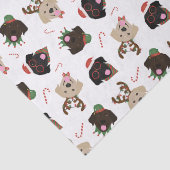 Papier Mousseline Joyeux Pawlidays Labrador Retriever Dogs (Détail)