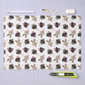 Papier Mousseline Joyeux Pawlidays Labrador Retriever Dogs (Artisanat)