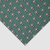 Papier Mousseline Joyeux Père Noël Père Noël Pixel Motif d'art (Détail)