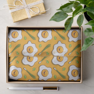 Papier Mousseline Joyeux petit-déjeuner aux oeufs