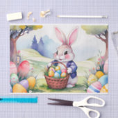 Papier Mousseline Joyeux petit lapin 1, Pâques (Artisanat)