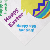 Papier Mousseline Joyeux poussin jaune de Pâques (Détail)