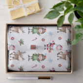 Papier Mousseline Joyeux sapin de Noël Père Noël Reindeer Nutcracker (Cadeau)