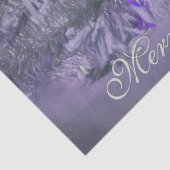 Papier Mousseline Joyeux sapin de Noël pourpre (Détail)