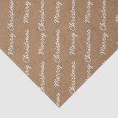 Papier Mousseline Joyeux script de Noël or (Détail)