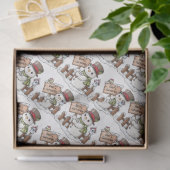 Papier Mousseline Joyeux Snowmen de Noël (Cadeau)