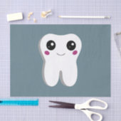 Papier Mousseline Joyeux sourire Dental Tooth Cute (Artisanat)