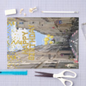 Papier Mousseline Joyeux Tissu d'anniversaire Paris France (Artisanat)