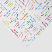 Papier Mousseline Juillet, 28 Anniversaire Tissue Paper (Détail)