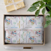 Papier Mousseline Juillet, 4 Anniversaire Tissue Paper (Cadeau)