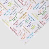 Papier Mousseline Juin, 10 Anniversaire Tissue Paper (Détail)