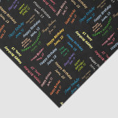 Papier Mousseline Juin, 13 Anniversaire Tissue Paper (Détail)