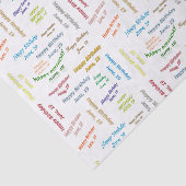 Papier Mousseline Juin, 19 Anniversaire Tissue Paper (Détail)