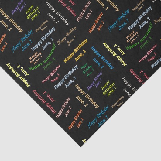 Papier Mousseline Juin, 1er Anniversaire Tissue Paper (Détail)