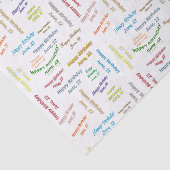 Papier Mousseline Juin, 22 Anniversaire Tissue Paper (Détail)