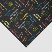 Papier Mousseline Juin, 29 Anniversaire Tissue Paper (Détail)