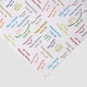 Papier Mousseline Juin, 30 Anniversaire Tissue Paper (Détail)