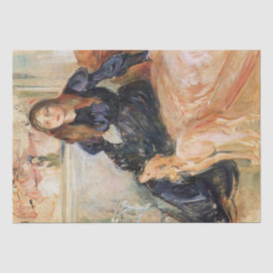 Papier Mousseline Julie Manet et son Greyhound (par Berthe Morisot)